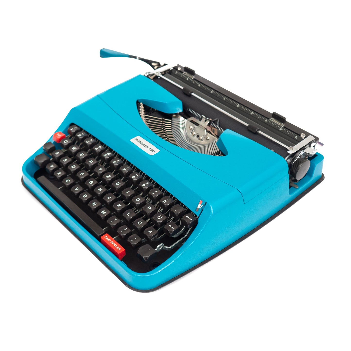 Portable Typewriter with Case, Blue
