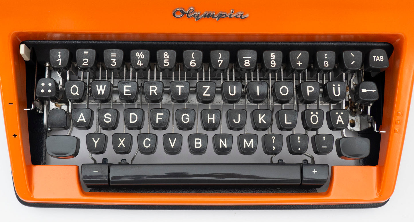 Schreibmaschine Olympia SM8, Orange