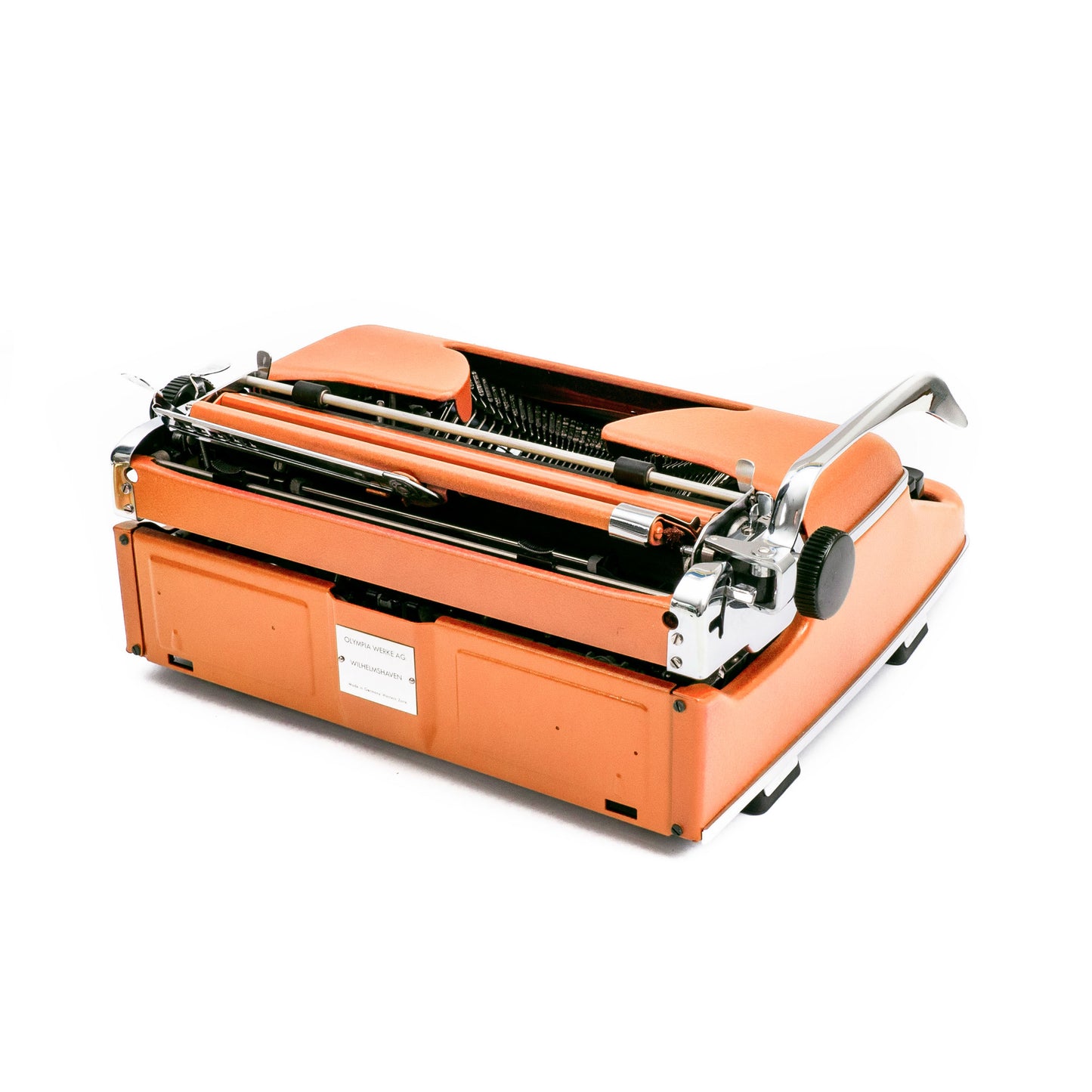 Olympia SM2 Typewriter Orange