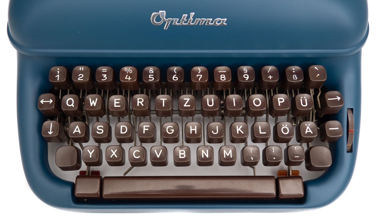 Typewriter Optima Petrol Blue