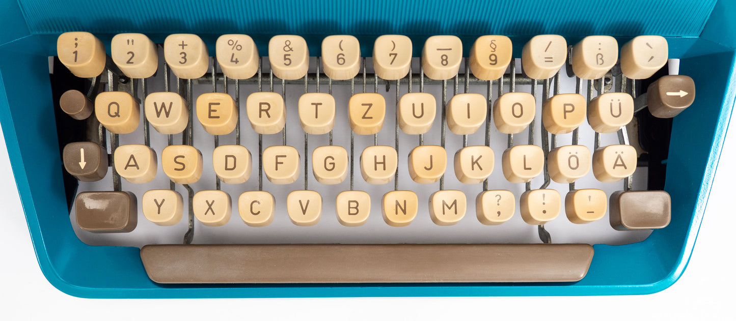 Triumph Typewriter Blue