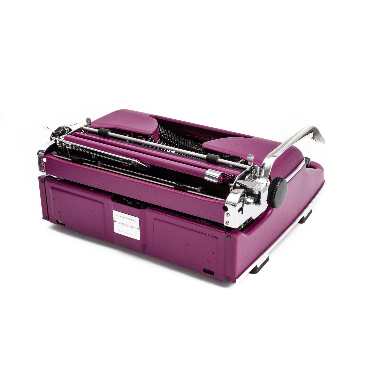 Retro Typewriter Olympia SM2, Dark Berry Purple
