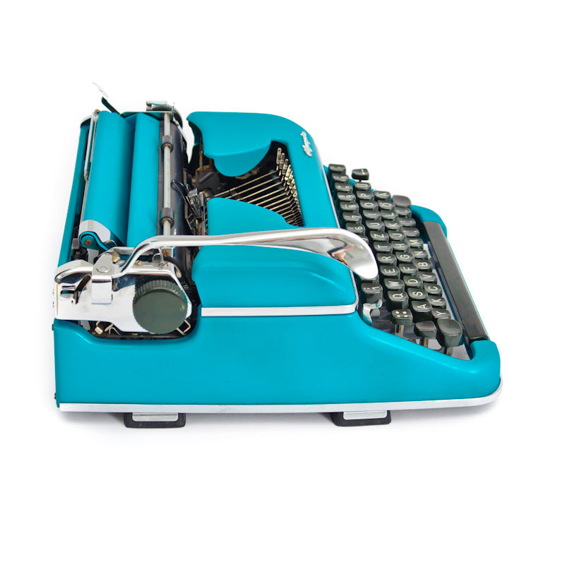 Blue Vintage Typewriter Olympia SM2