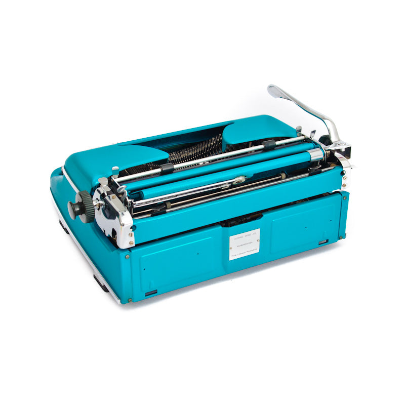 Blue Vintage Typewriter Olympia SM2