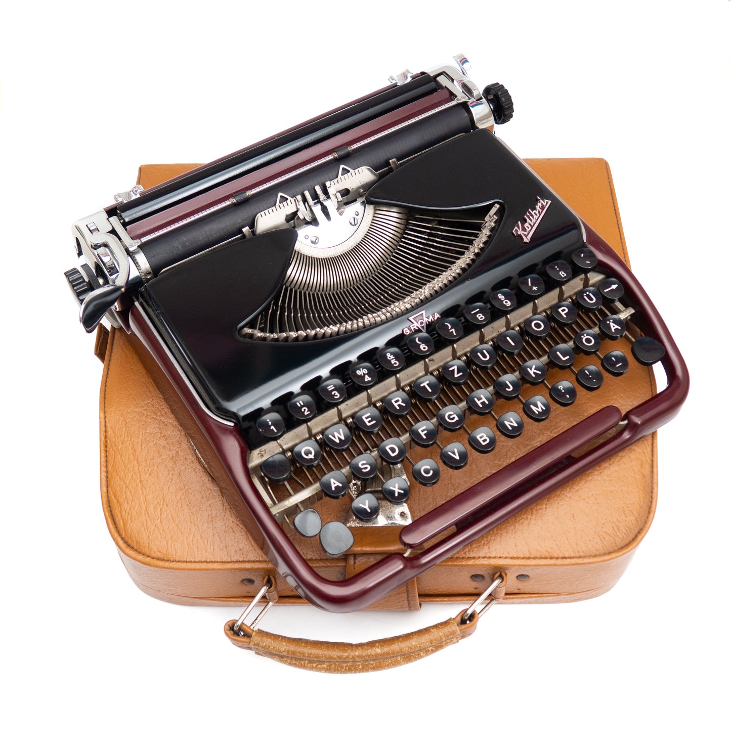 Typewriter Groma Kolibri with Case