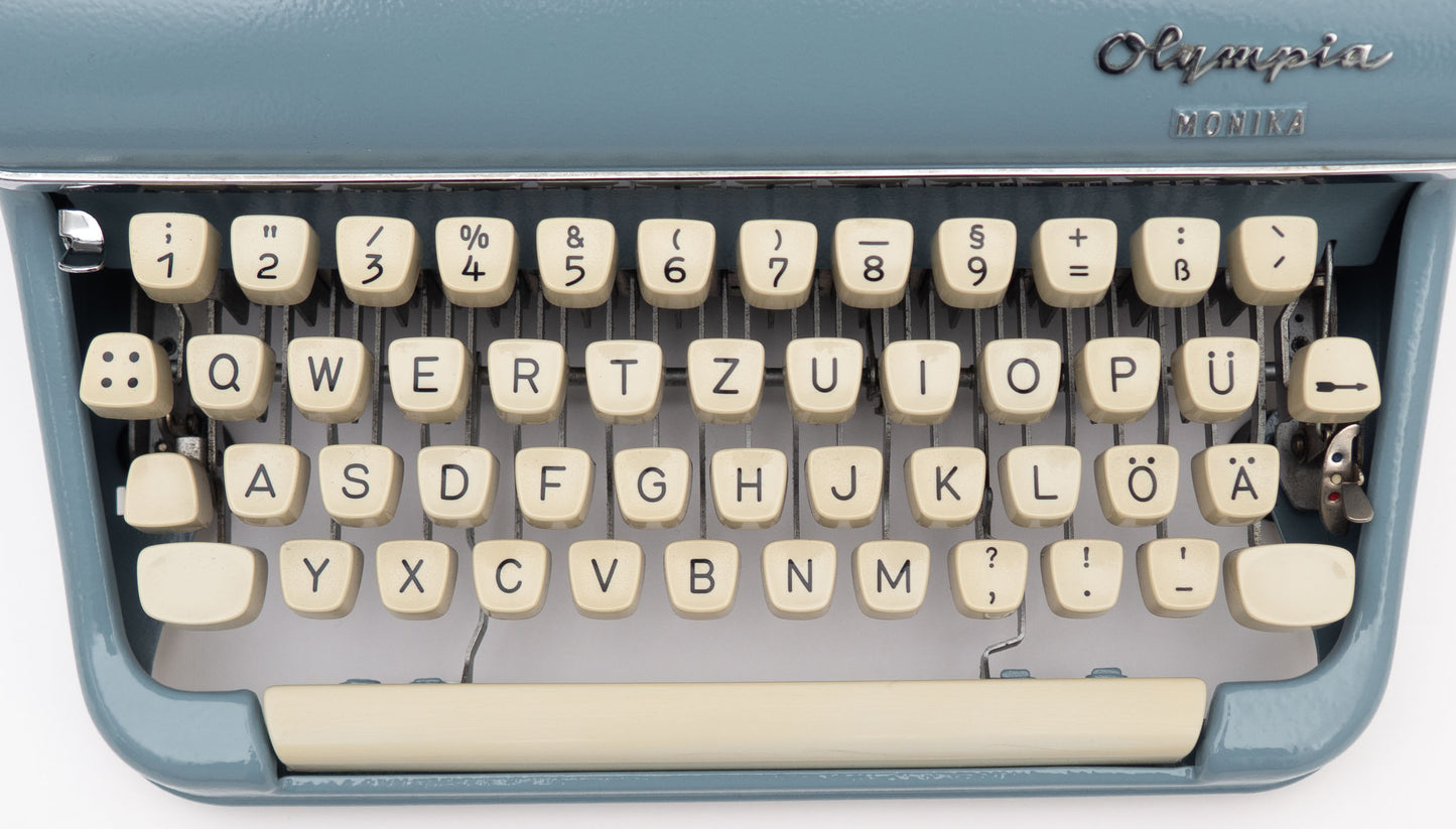 Typewriter Olympia Monika, Slate Blue