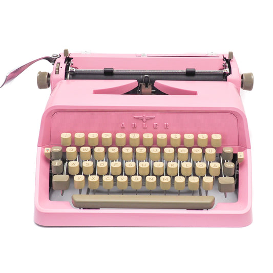 Adler typewriter pink