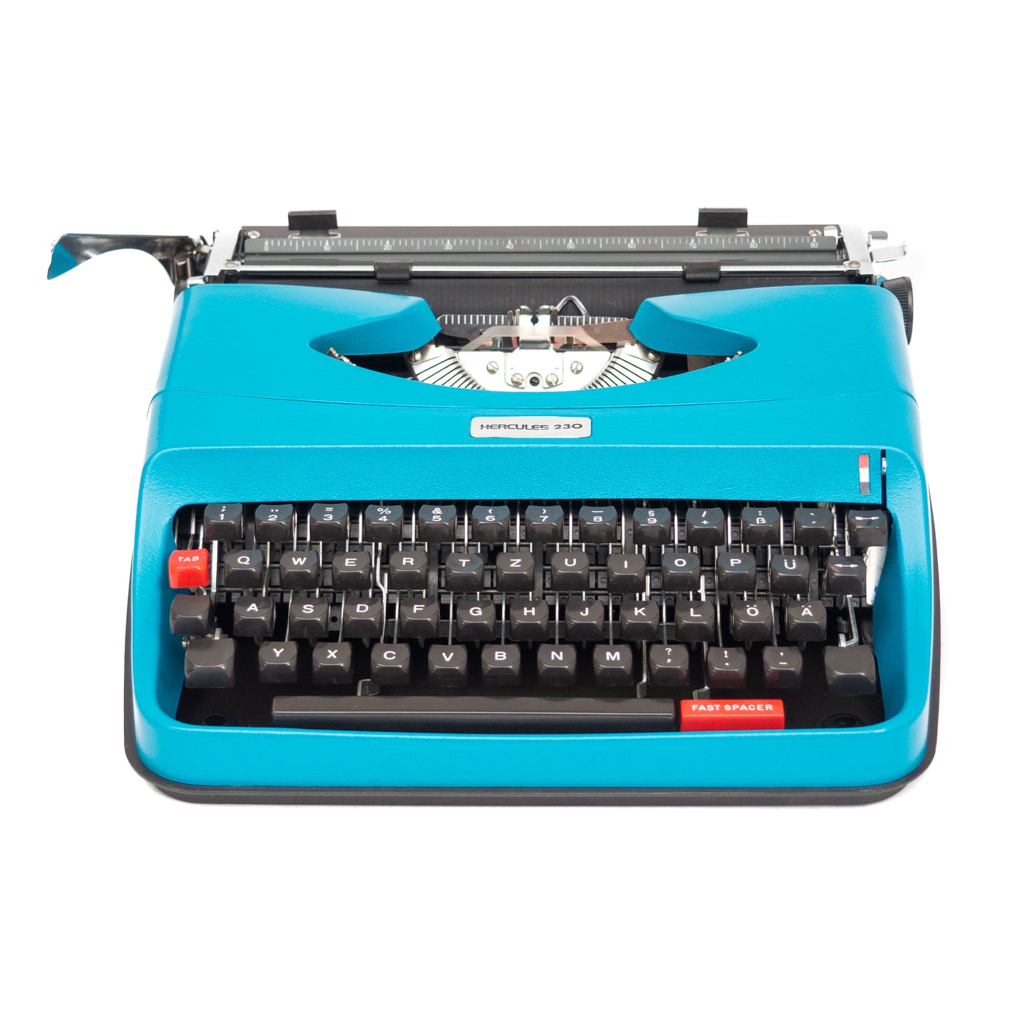 Portable Typewriter with Case, Blue