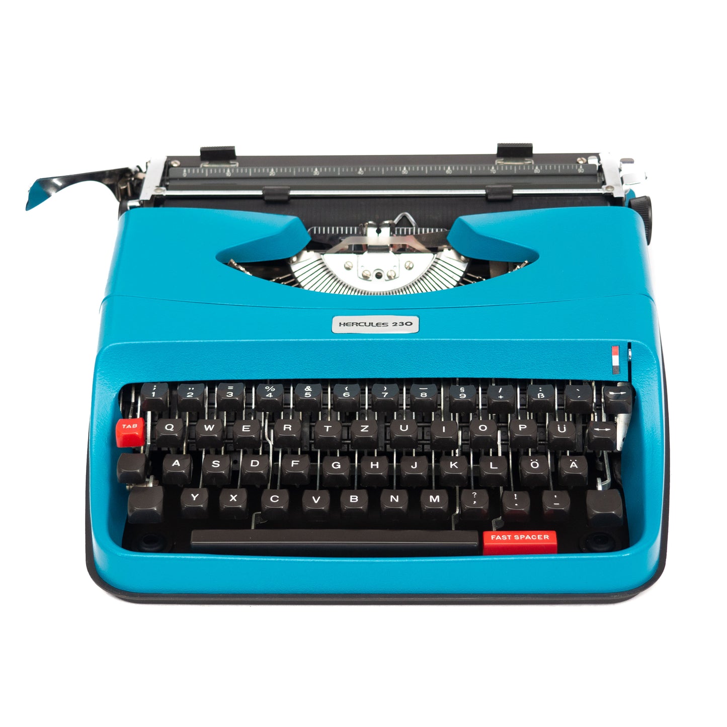 Portable Typewriter with Case, Blue