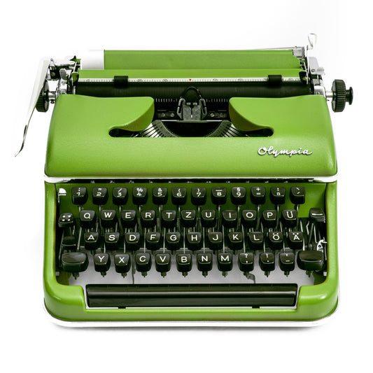 lime green typewriter
