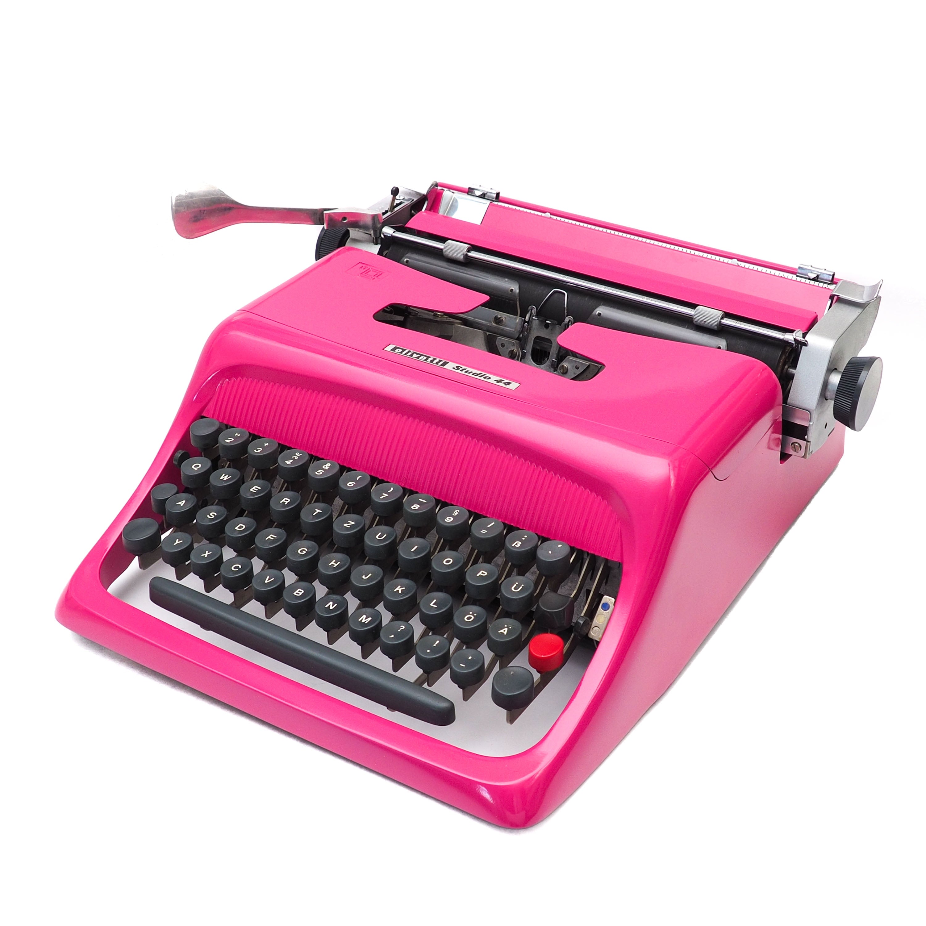 Pink Typewriter Olivetti Studio 44