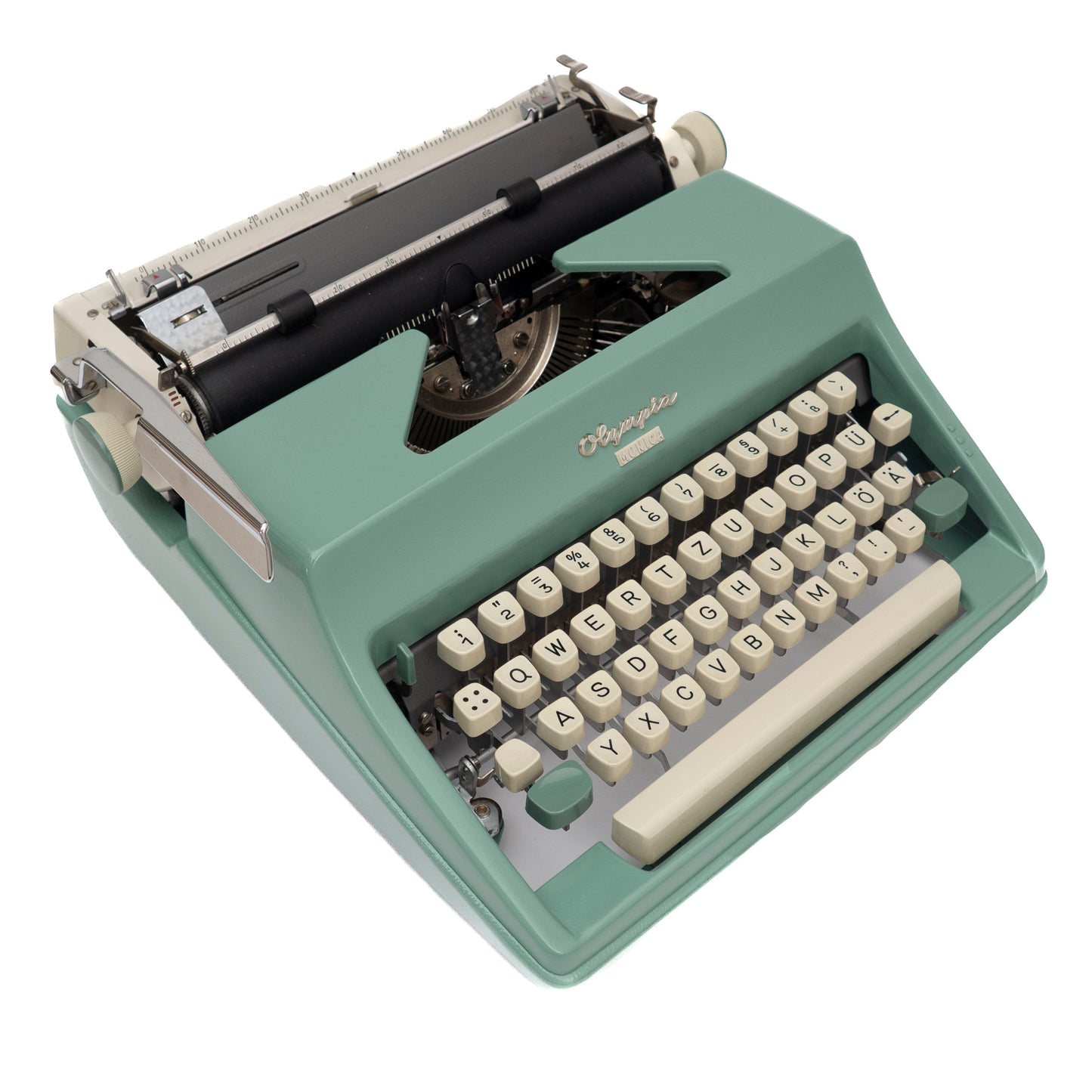 Green Typewriter Olympia Monica