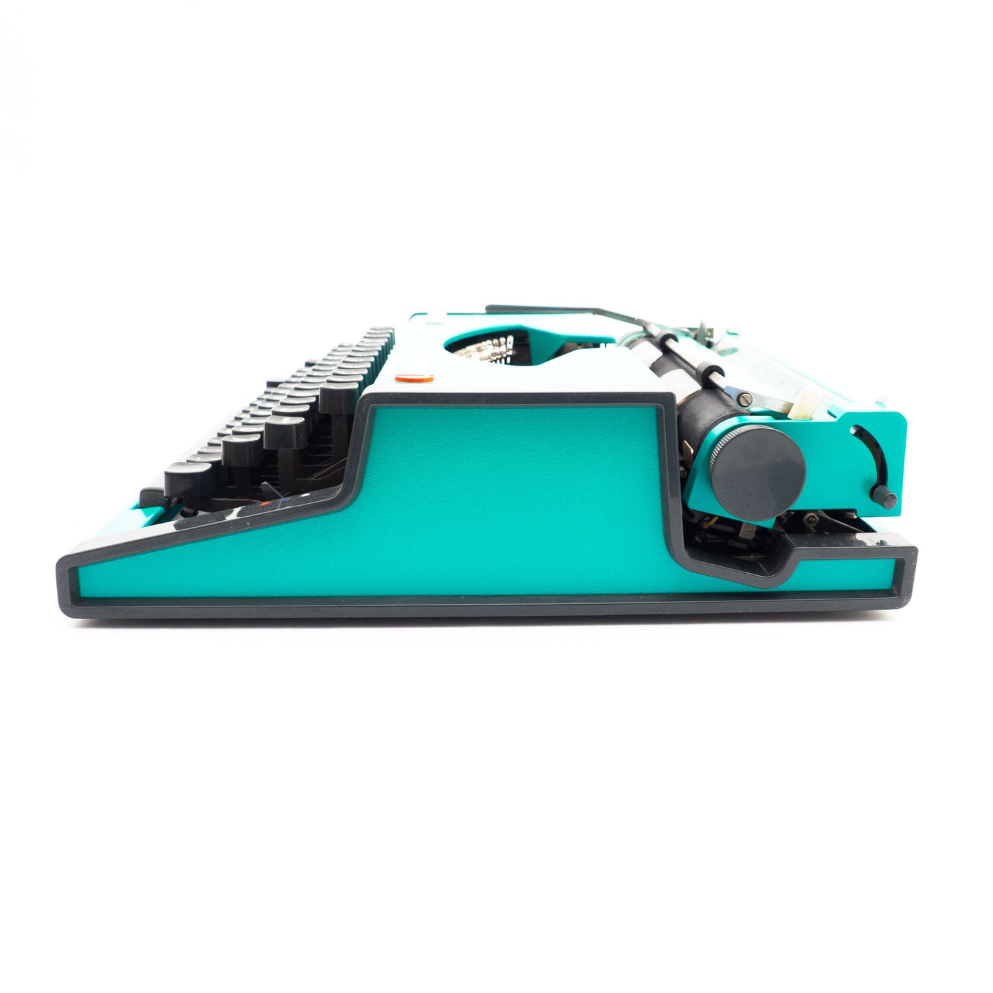 Portable Typewriter Turquise with Case, Olympia Traveller Deluxe
