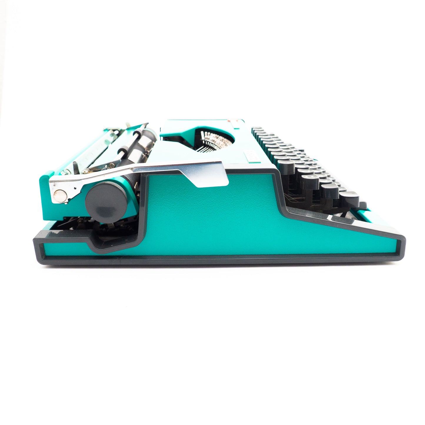 Portable Typewriter Turquise with Case, Olympia Traveller Deluxe