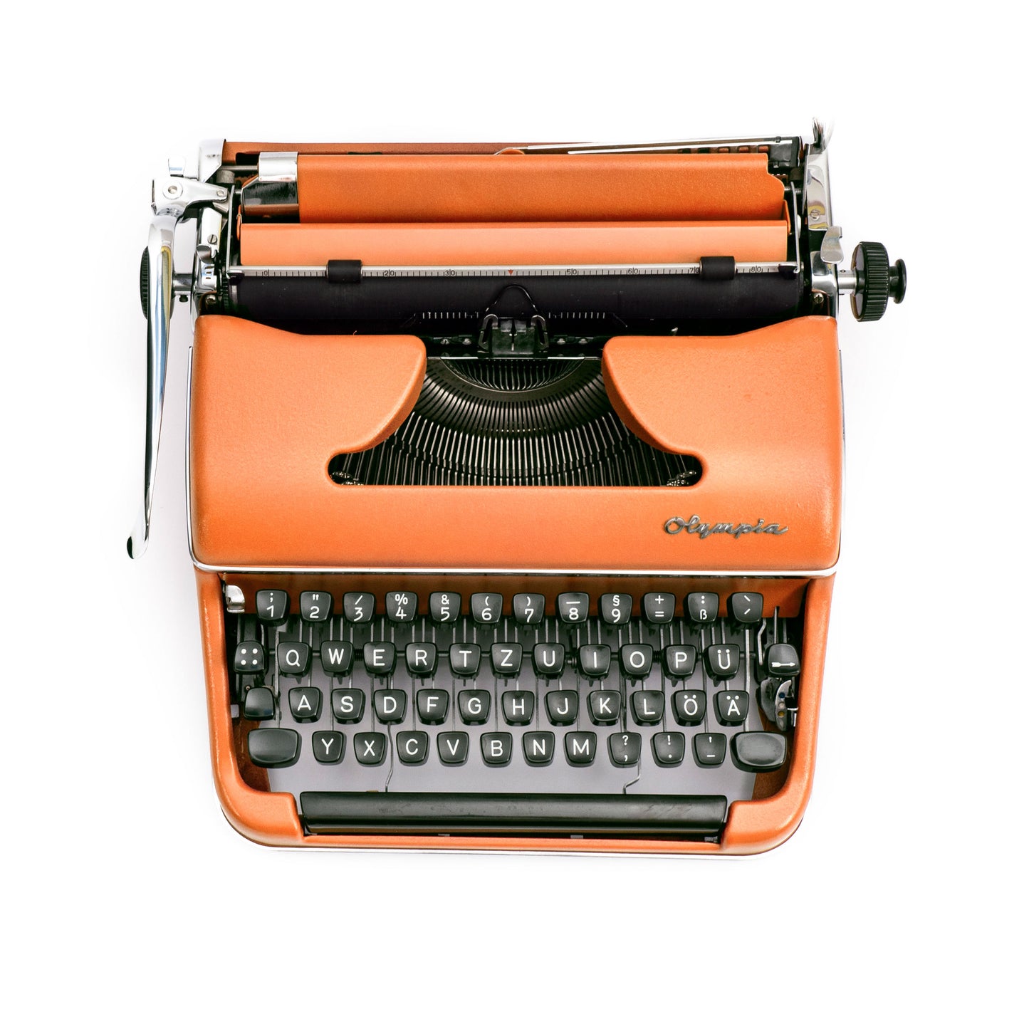 Olympia SM2 Typewriter Orange