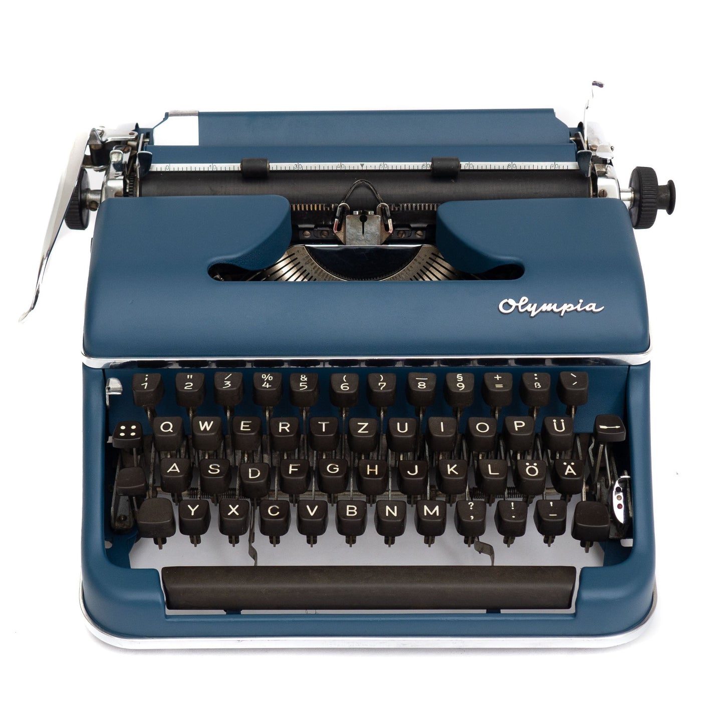 Olympia typewriter blue