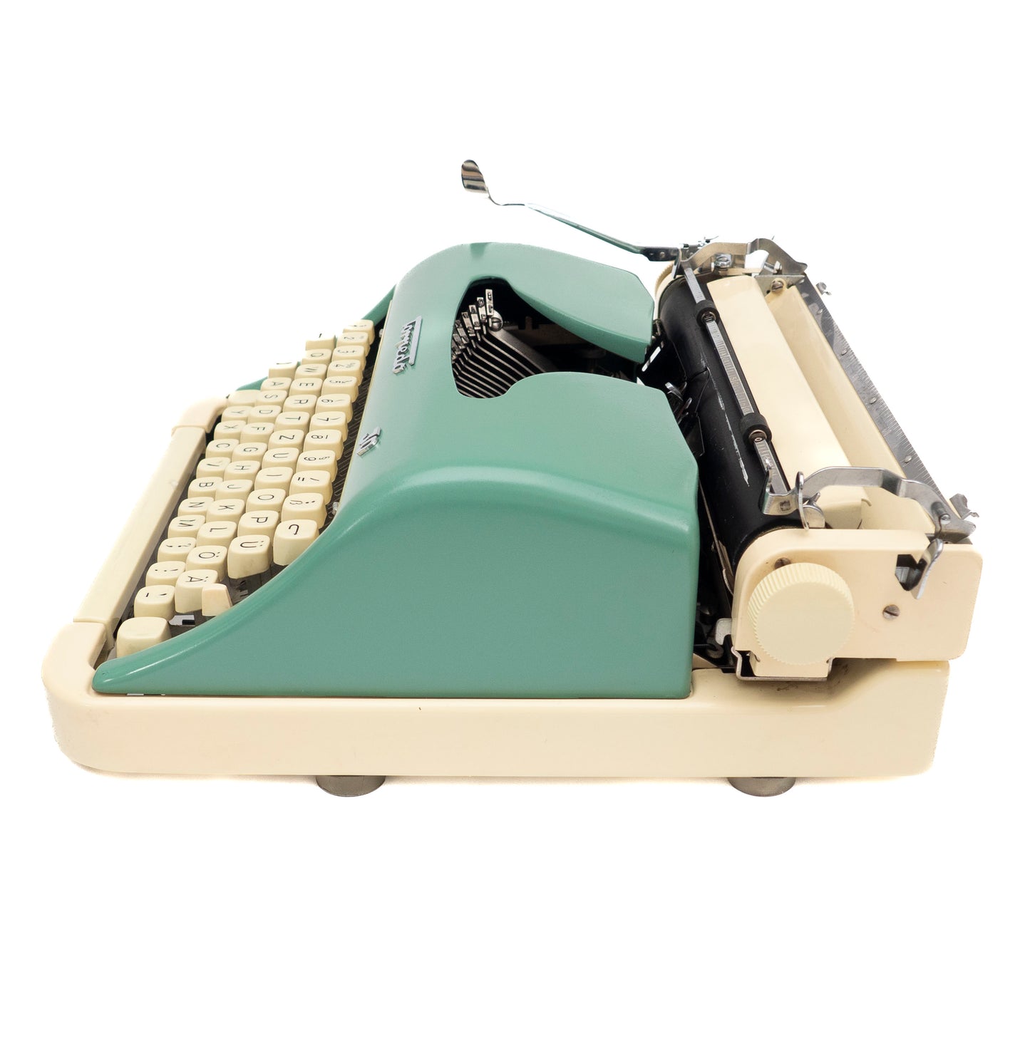 Typewriter Torpedo 30, Green & Creme-white