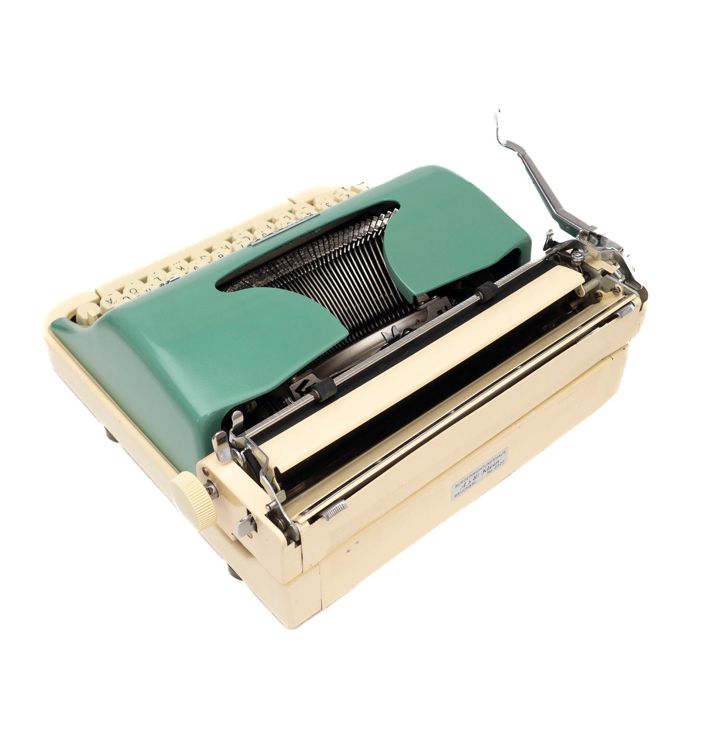 Typewriter Torpedo 30, Green & Creme-white