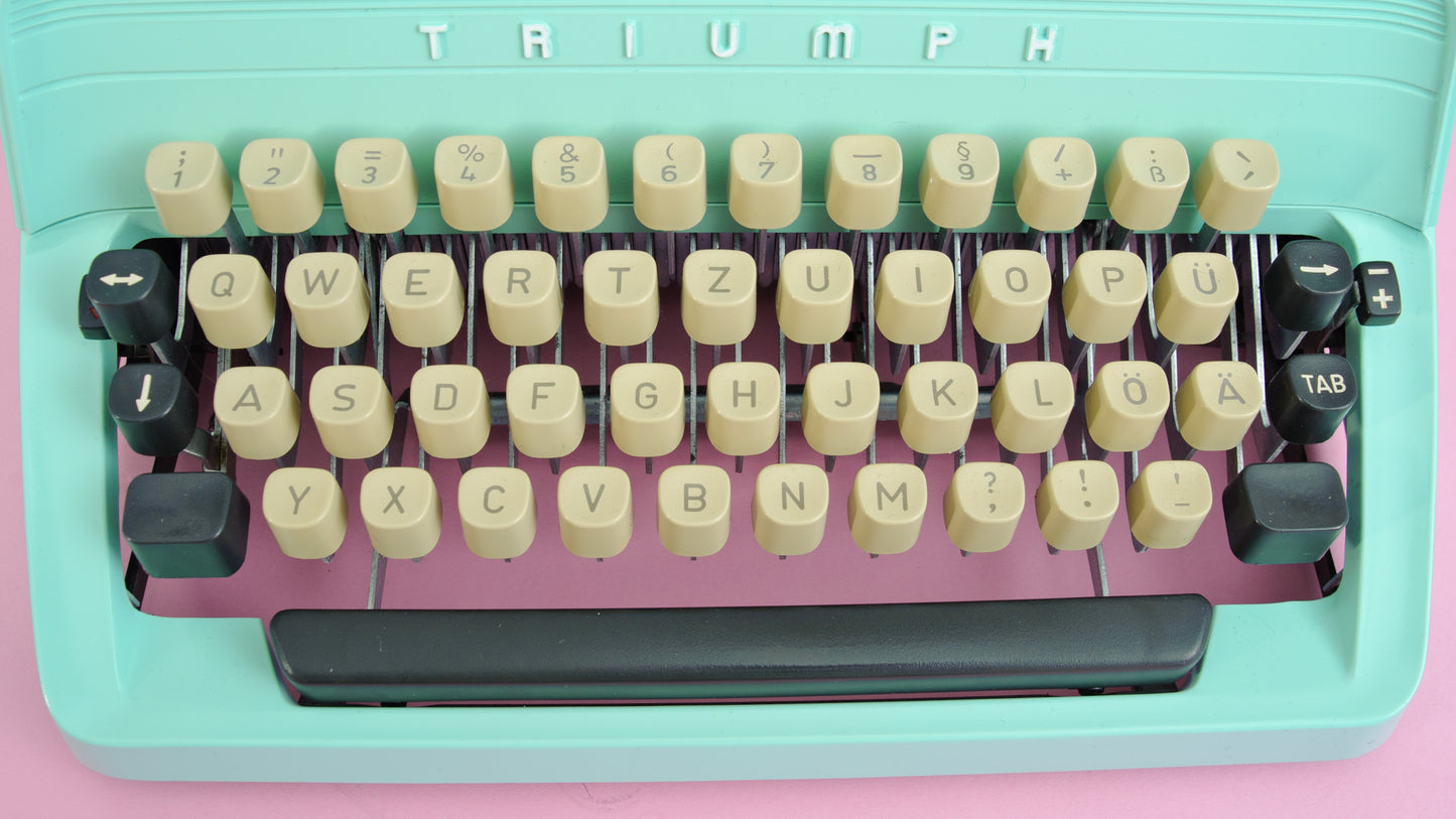 Typewriter Triumph Gabriele, Mint Green
