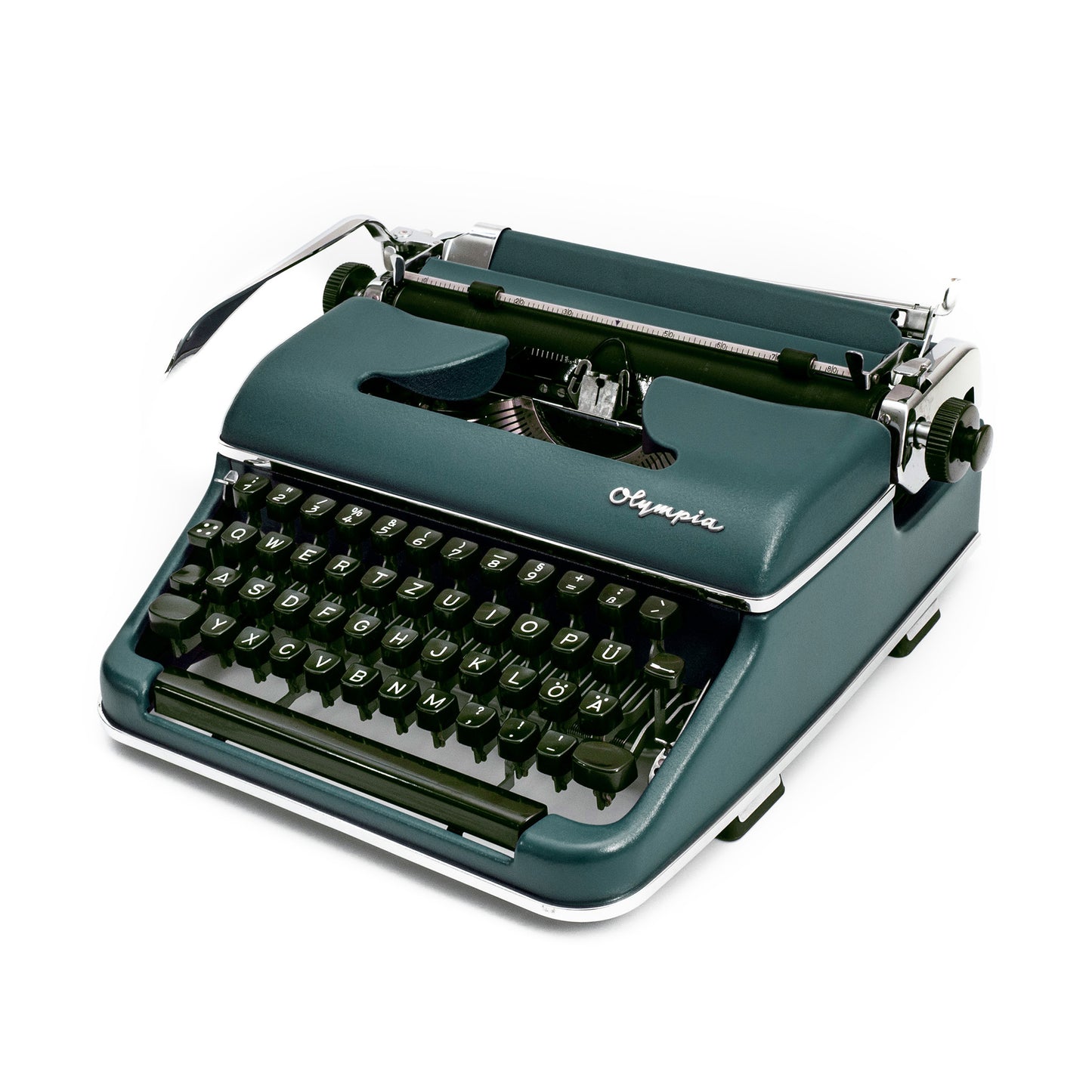 Olympia Schreibmaschine Dunkelgrün