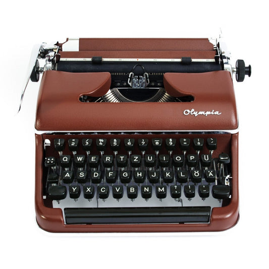 brown typewriter