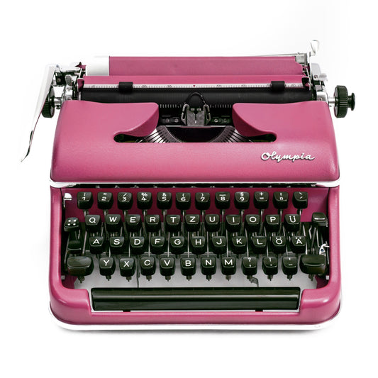 pink typewriter Olympia SM2