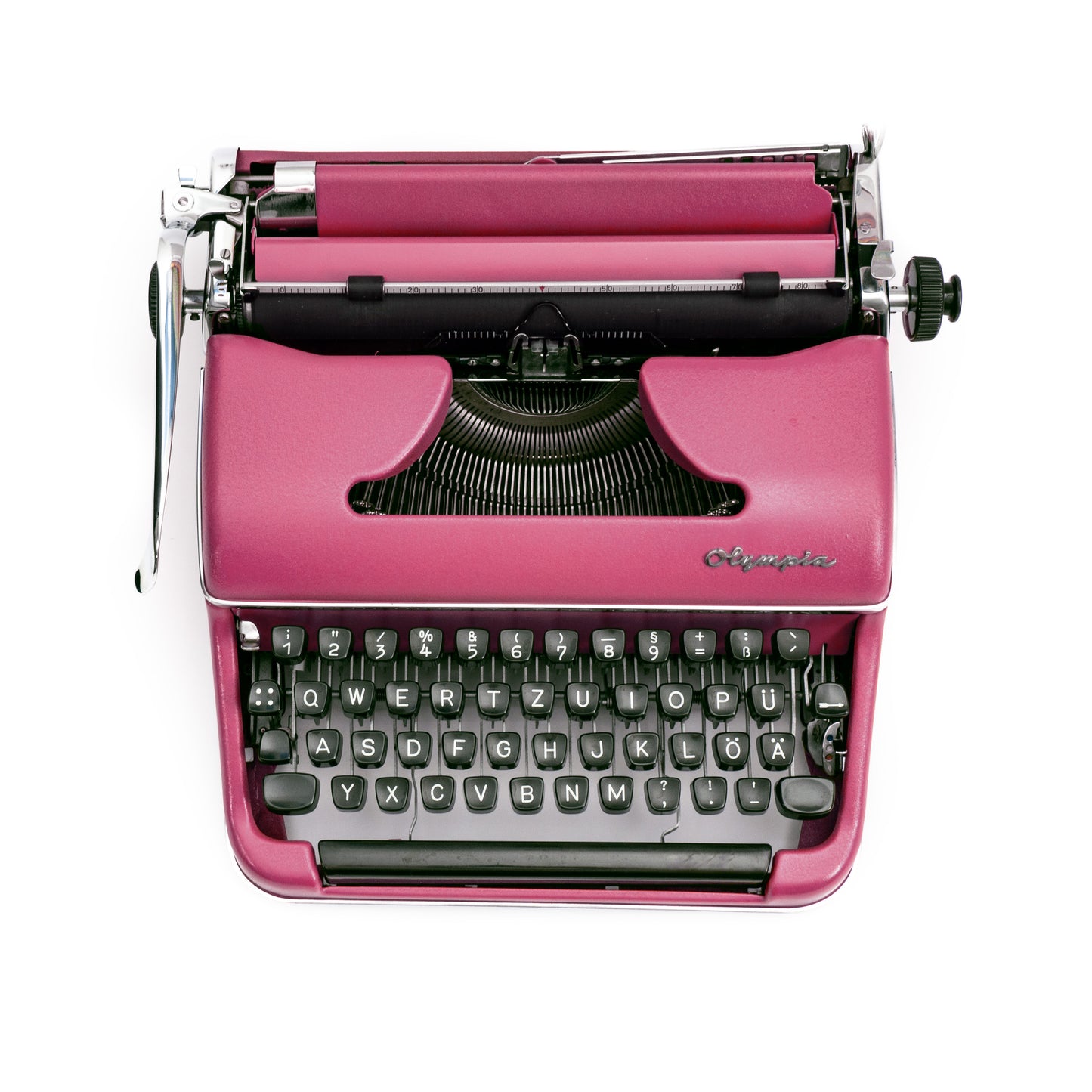 Vintage Typewriter Olympia SM2, Pink