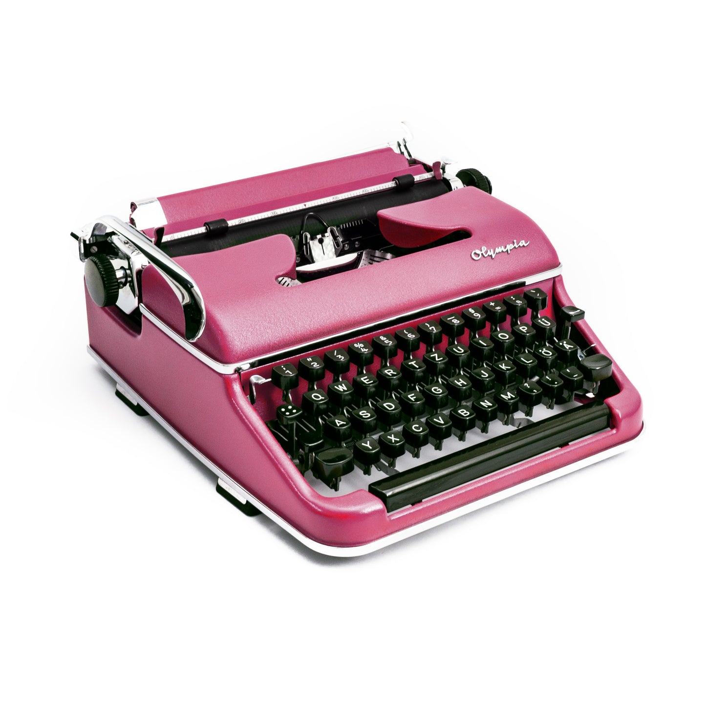 Vintage Typewriter Olympia SM2, Pink