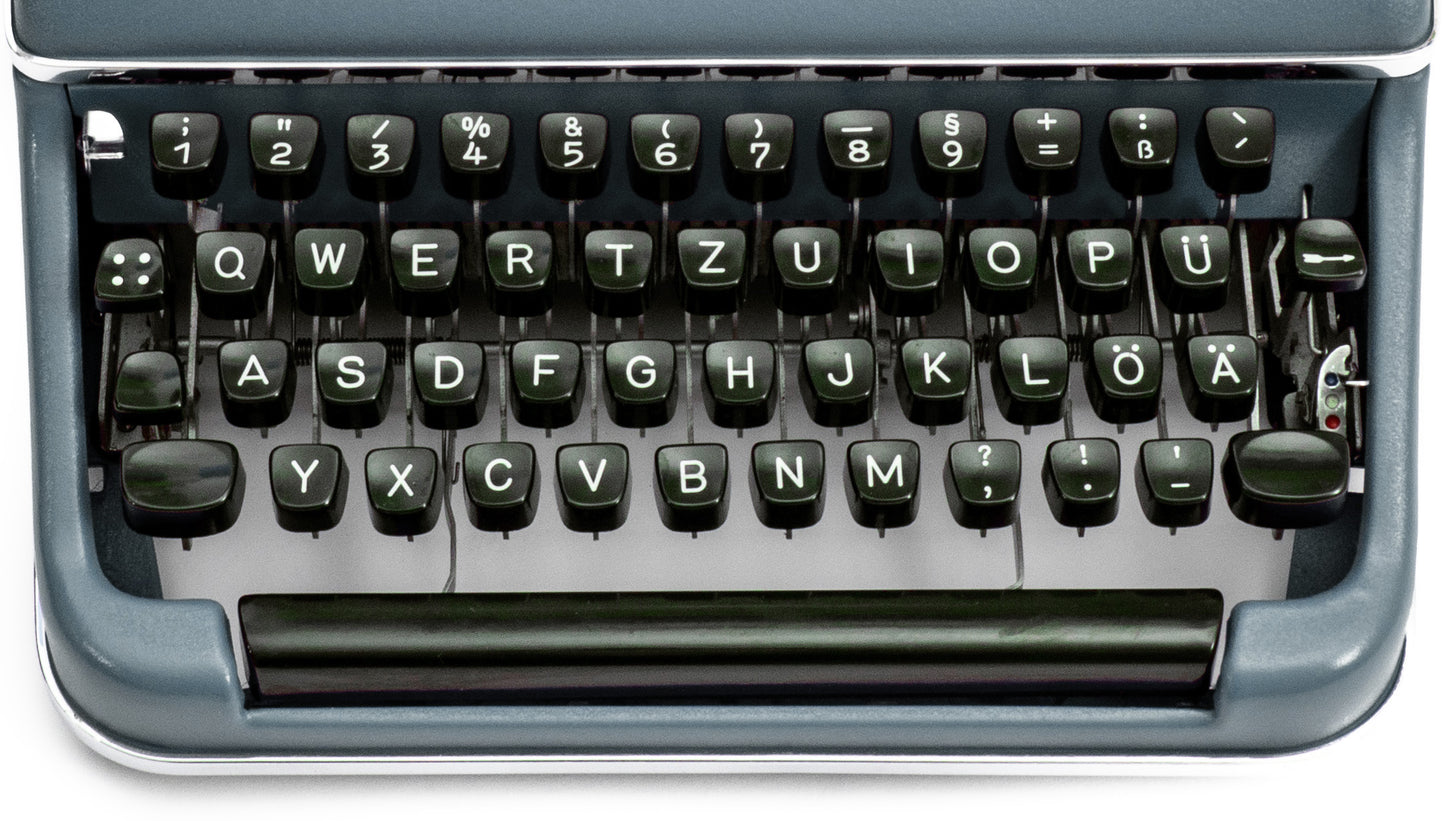 Slate Blue Typewriter Olympia
