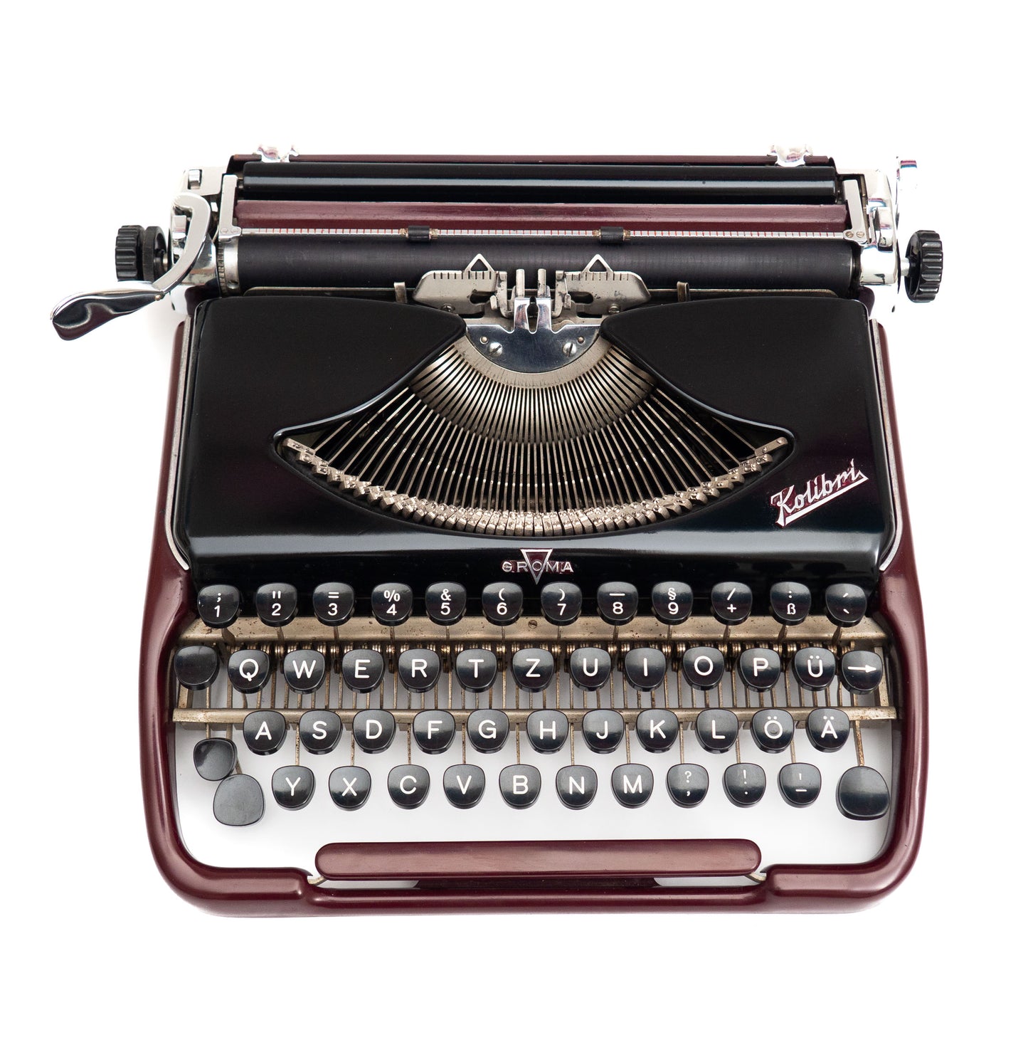 Typewriter Groma Kolibri with Case